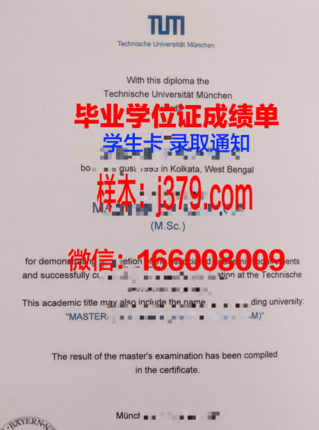 慕尼黑大学学位证书(慕尼黑大学三学位)