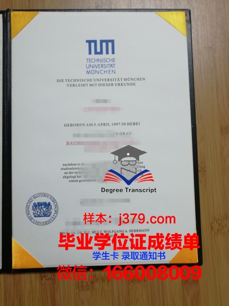慕尼黑工业大学毕业证Diploma文凭