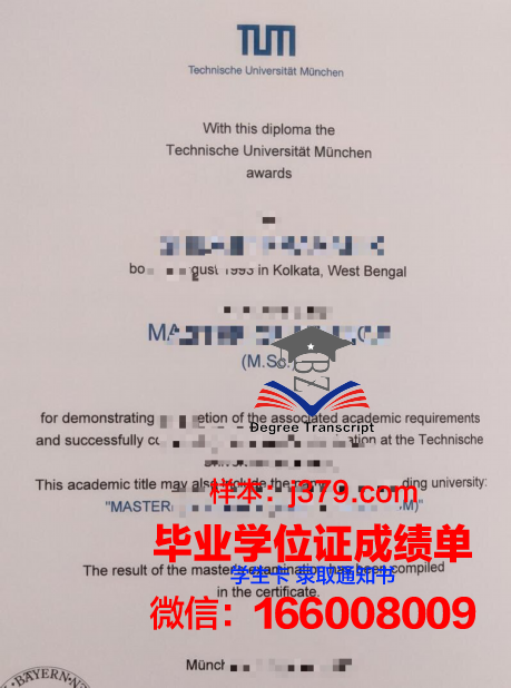 慕尼黑工业大学毕业证图片大全(慕尼黑工业大学毕业证书)